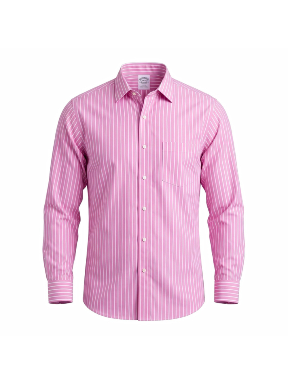 Brooks Brothers 1818 Non-Iron Slim Fit Cotton Striped Shirt 16.5 34